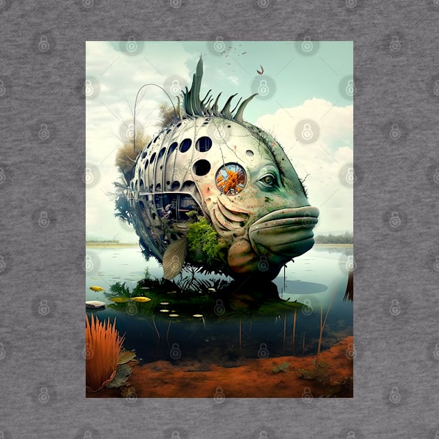 The Armored Angler: The Future of Fish by Puff Sumo